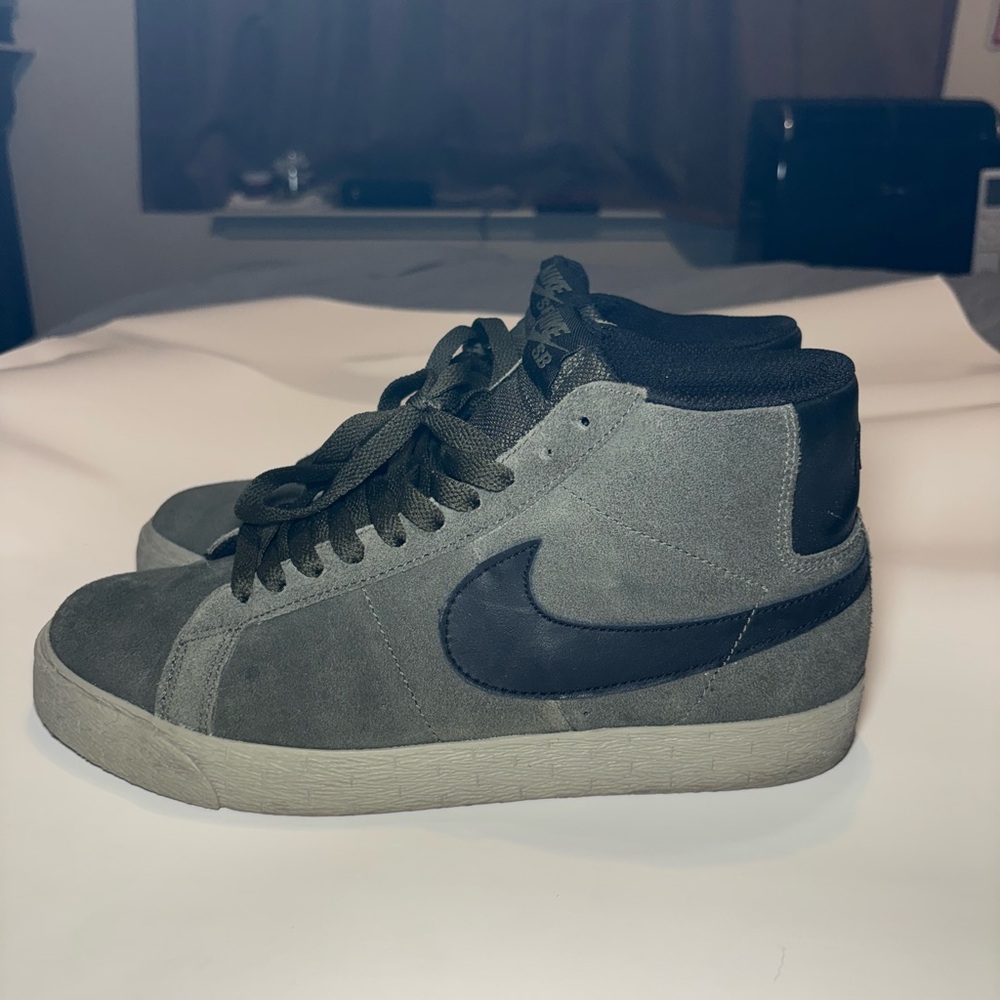 Nike SB blazers Men's High-Top Sneakers - Gray and Black VINTAGE